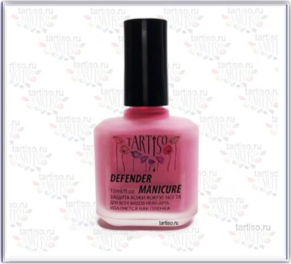Tartiso Дефендер для защиты кожи вокруг ногтя Defender manicure PINK 15 мл
