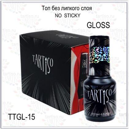 Tartiso Топ без липкого слоя TOP GLOSS NO STICKY 15 мл
