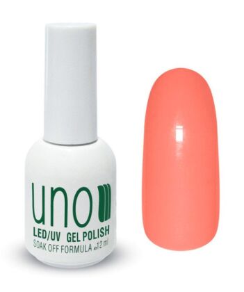 Uno Гель-лак 006 Неоновый коралл Neon coral 12 мл