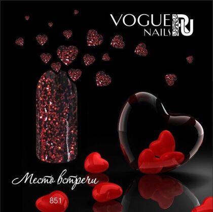 Vogue Nails Гель-лак с блестками Место встречи 10 мл