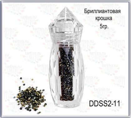 Дизайн Бриллиантовая крошка мультимикс 5 гр черно-золотой