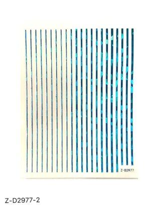 Лента самоклеющаяся флуоресцентная Z-D2977-2 3D blue