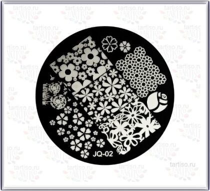 Диск для стемпинга JQ-02 размер 5,5х5,5 см
