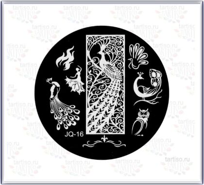Диск для стемпинга JQ-16 размер 5,5х5,5 см