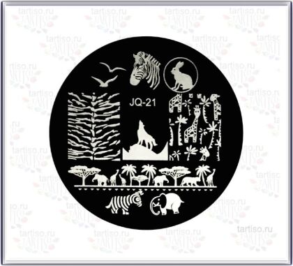 Диск для стемпинга JQ-21 размер 5,5х5,5 см