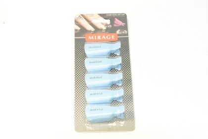 Зажимы для снятия покрытий РУКИ 3 Nail klip 5 шт Голубые Корея