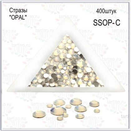 Стразы микс в пакете OPAL 400 шт CLEAR