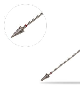 Фреза твердосплавная Конус Large Cone 3/32 F красная