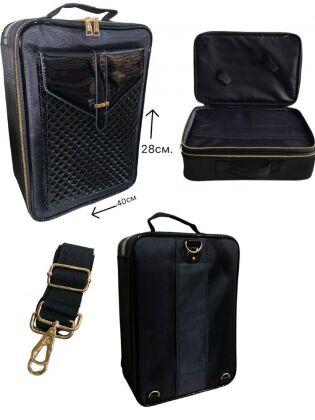 Бьюти-рюкзак большой Black Lac 28х40 см ZH1931L-BBL