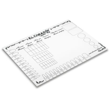 El Corazon Коврик для дизайна №mat-03 белый большой