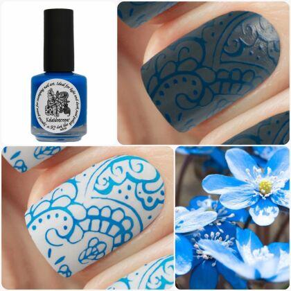 Kaleidoscope Лак для стемпинга №st-92 Dark Blue neon 15 мл