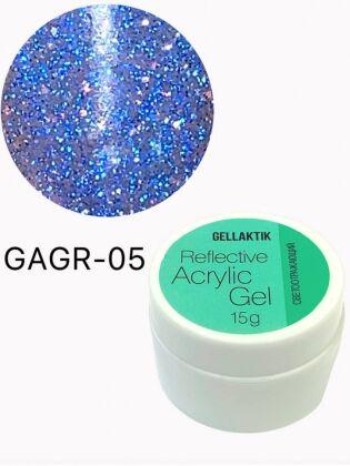 Gellaktik Акригель светоотражающий REFLECTIVE ACRYLIC GEL №05 15 гр