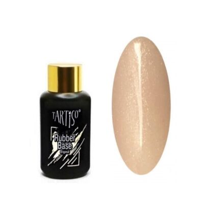 Tartiso База камуфлирующая RUBBER BASE SHIMMER PEACH 50 мл