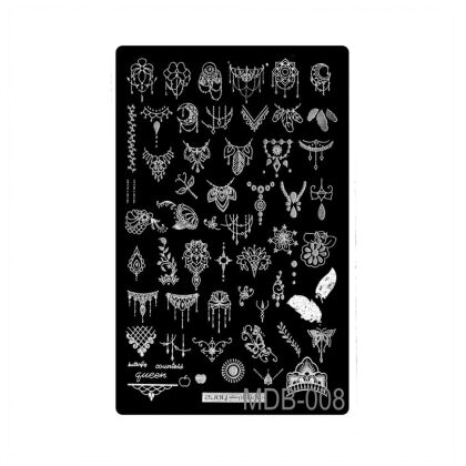 Пластина для стемпинга MDB-008 15х10 см
