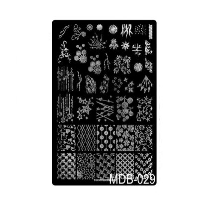 Пластина для стемпинга MDB-029 15х10 см