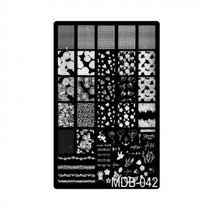 Пластина для стемпинга MDB-042 15х10 см