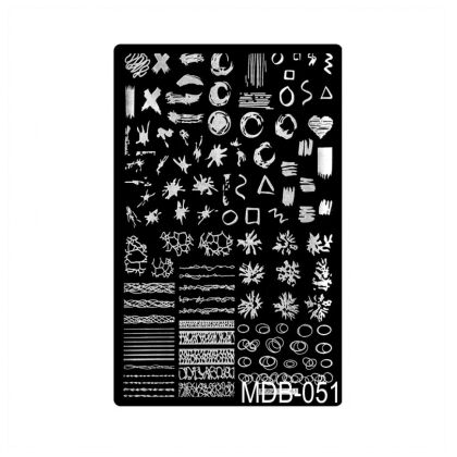 Пластина для стемпинга MDB-051 15х10 см