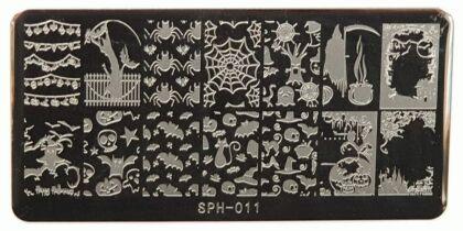 Пластина для стемпинга SPH-011 12х6 см Хэллоуин