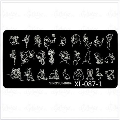 Пластина для стемпинга XL-087-1 12х6 см