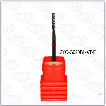Фреза твердосплавная 2YQ-G0208L-XT-F цилиндр закругленный красная