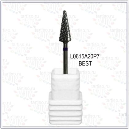 Фреза твердосплавная BEST L0615A20P7 конус синяя