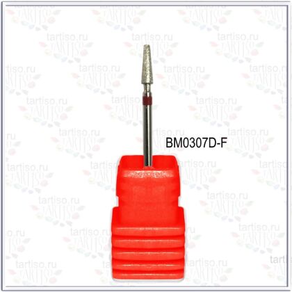 Фреза алмазная BM0307D-F конус красная