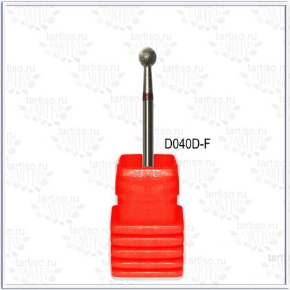 Фреза алмазная D040D-F шар красная