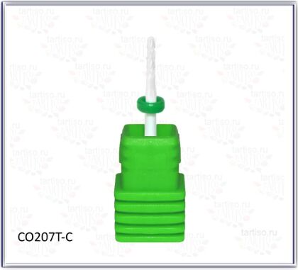 Фреза керамическая C0207T-C игла зеленая 7 мм