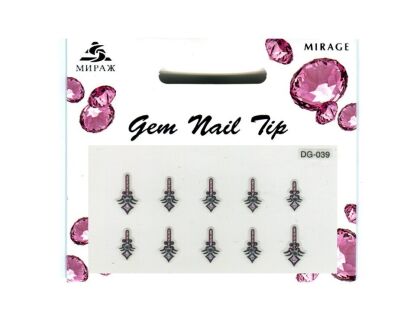 Mirage 3D Наклейки для ногтей Gem Nail Tip DG-039