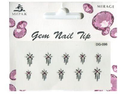 Mirage 3D Наклейки для ногтей Gem Nail Tip DG-096