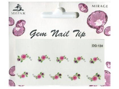 Mirage 3D Наклейки для ногтей Gem Nail Tip DG-134