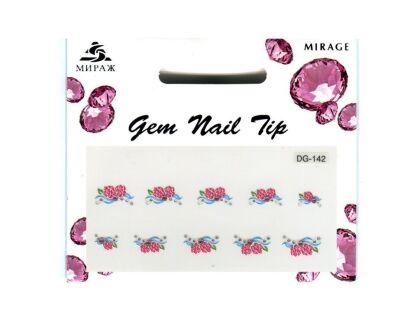 Mirage 3D Наклейки для ногтей Gem Nail Tip DG-142
