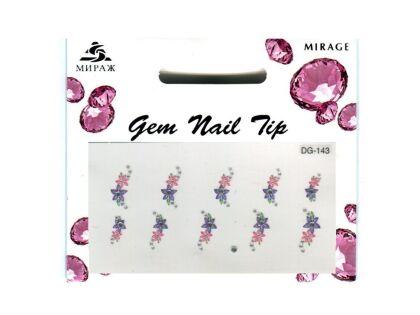 Mirage 3D Наклейки для ногтей Gem Nail Tip DG-143