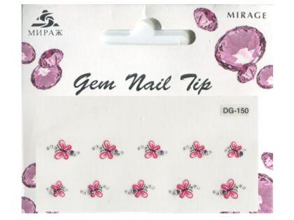 Mirage 3D Наклейки для ногтей Gem Nail Tip DG-150