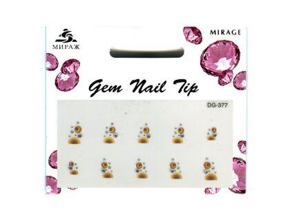 Mirage 3D Наклейки для ногтей Gem Nail Tip DG-377