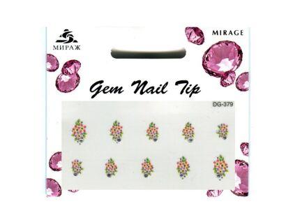 Mirage 3D Наклейки для ногтей Gem Nail Tip DG-379