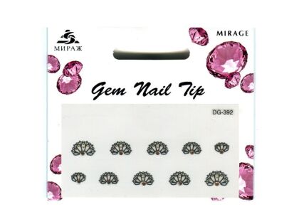 Mirage 3D Наклейки для ногтей Gem Nail Tip DG-392
