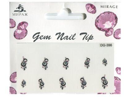 Mirage 3D Наклейки для ногтей Gem Nail Tip DG-396