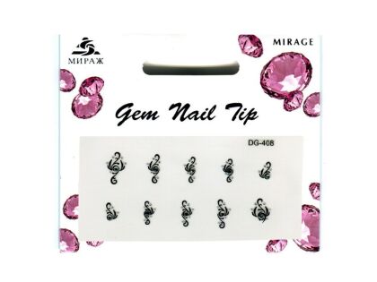 Mirage 3D Наклейки для ногтей Gem Nail Tip DG-408