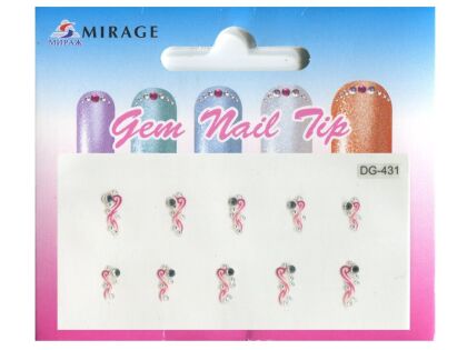 Mirage 3D Наклейки для ногтей Gem Nail Tip DG-431