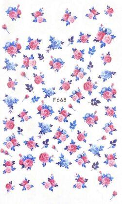 Наклейки для ногтей F668 Цветы