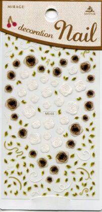 Mirage 3D Наклейки для ногтей Decoration Nail MS-03 Розы