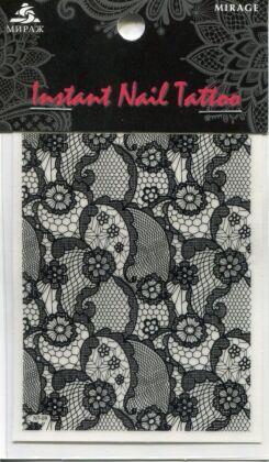 Mirage Наклейка для ногтей Instant Nail Tattoo Black NTB-09