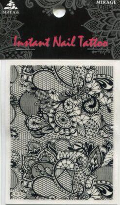 Mirage Наклейка для ногтей Instant Nail Tattoo Black NTB-10