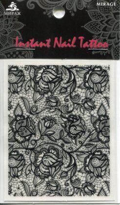 Mirage Наклейка для ногтей Instant Nail Tattoo Black NTB-11