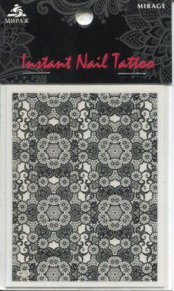 Mirage Наклейка для ногтей Instant Nail Tattoo Black NTB-12