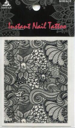 Mirage Наклейка для ногтей Instant Nail Tattoo Black NTB-13