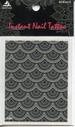 Mirage Наклейка для ногтей Instant Nail Tattoo Black NTB-14