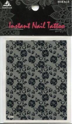 Mirage Наклейка для ногтей Instant Nail Tattoo Black NTB-17