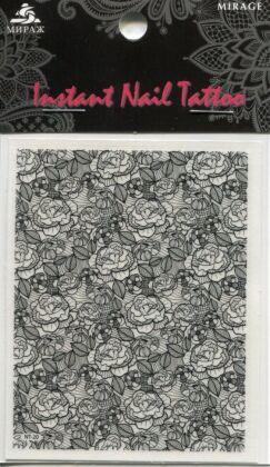 Mirage Наклейка для ногтей Instant Nail Tattoo Black NTB-20
